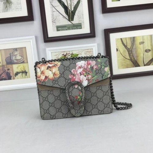 Borsa a tracolla in tela Gucci Mini Dionysus GG 421970 cachi