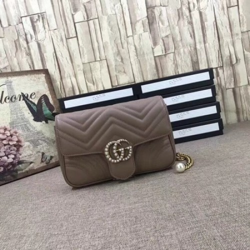 Borsa Mini Gucci GG Marmont matelasse 476809 Rosa