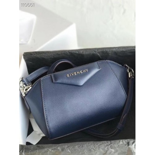 Borsa a spalla GIVENCHY Original in pelle 1870 blu scuro