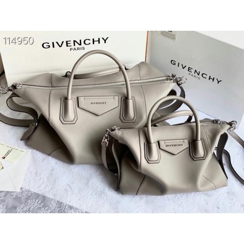 GIVENCHY Original Borsa a tracolla in pelle 63188 grigio chiaro