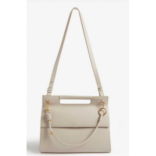 GIVENCHY Whip borsa a tracolla grande in pelle 37101 Beige