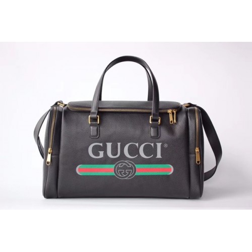 GUCCI GG Soho Leather Supreme Borsa da viaggio 547837 nera