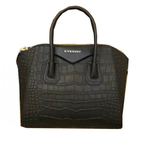 Givenchy Borsa Antigona in Pelle Cocco Nera
