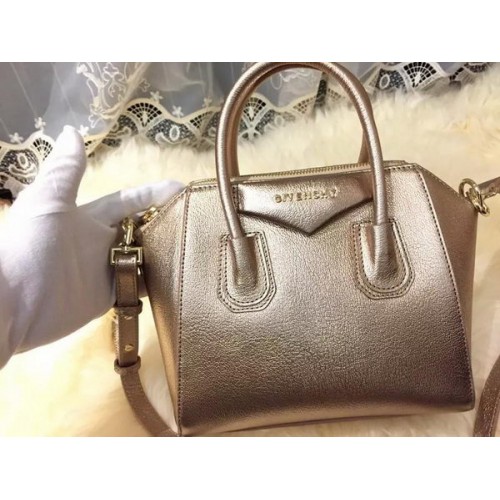 Borsa Antigona Givenchy mini in pelle di capra G1900 oro