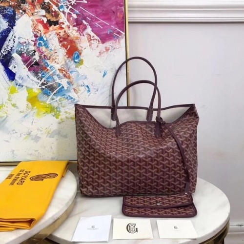 Borsa tote in pelle di vitello Goyard 20207 Vino