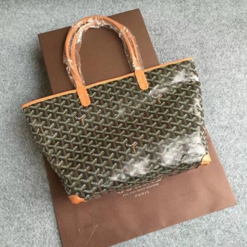 Borsa tote in pelle di vitello Goyard 6788 marrone