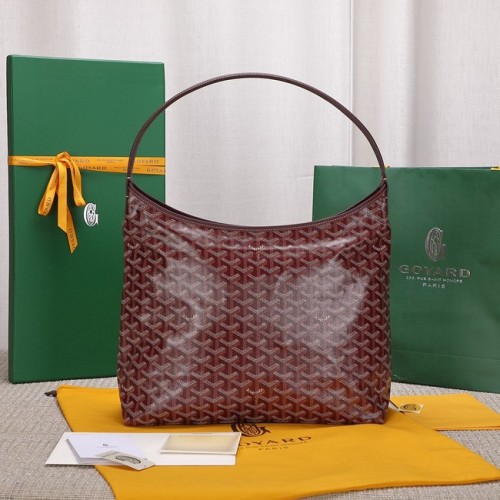 Borsa hobo in pelle di vitello Goyard G9983 Vino
