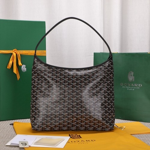 Borsa hobo in pelle di vitello Goyard G9983 nera