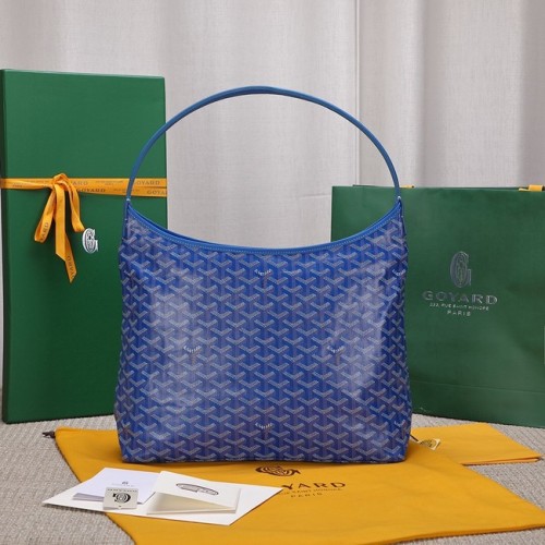 Borsa hobo in pelle di vitello Goyard G9983 blu