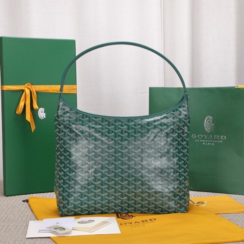 Borsa hobo in pelle di vitello Goyard G9983 verde