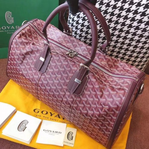 Goyard Borsa da viaggio in tela 6958 Vino
