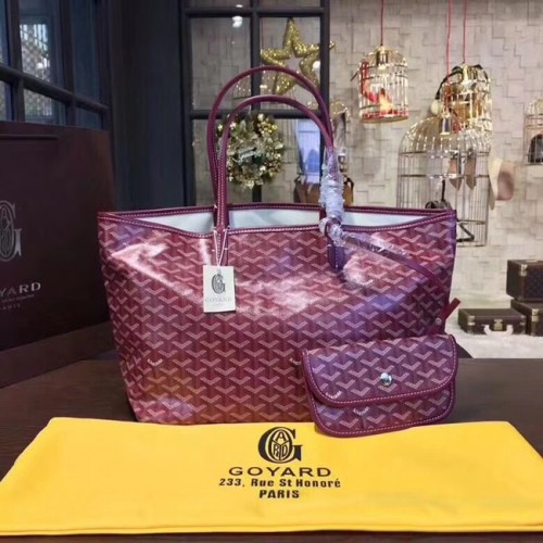 Borsa tote in pelle di vitello Goyard Y Doodling 36987 fucsia