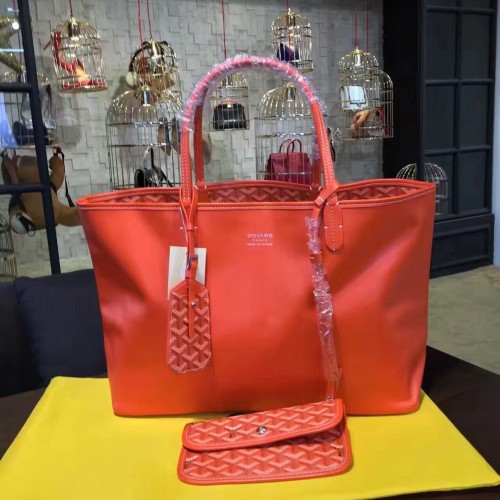 Borsa tote in pelle di vitello Goyard Y Doodling 7901 rossa
