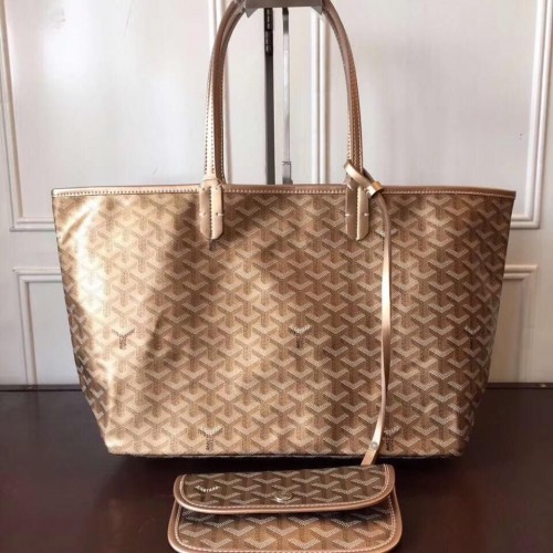 Borsa tote in pelle di vitello Goyard Y Doodling 7902 oro