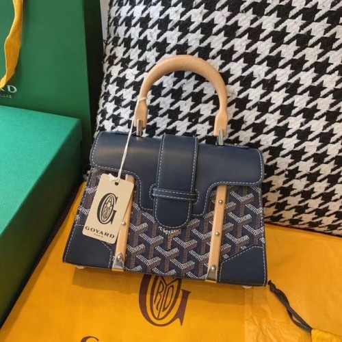Borsa tote Goyard mini saigon 55632 blu scuro