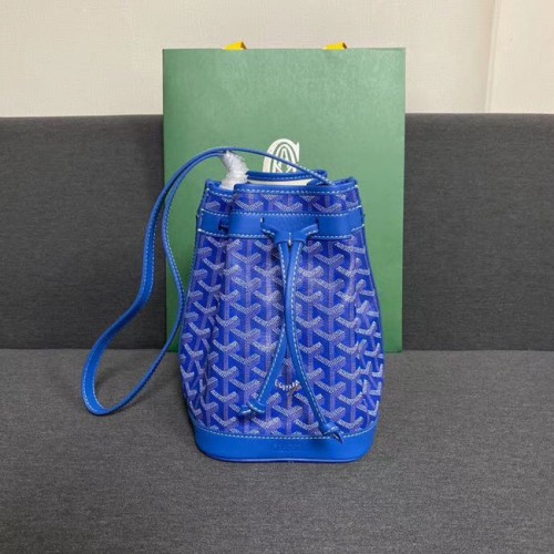 Borsa Goyard petit flot con coulisse G6959 blu