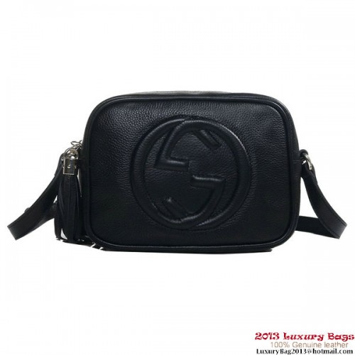 Gucci 308364 A7M0G 1000 Soho Borsa da discoteca in pelle nera