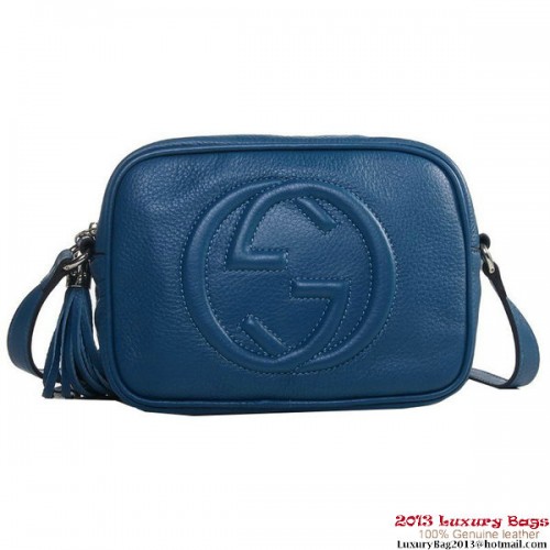 Gucci 308364 A7M0G 4316 Soho Borsa da discoteca in pelle pervinca