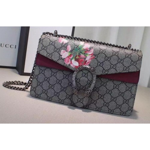Gucci 400249 Borsa a tracolla in tela rosa Dionysus GG Supreme