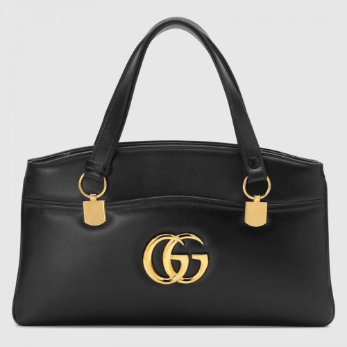 Borsa Gucci Arli grande con manico superiore 550130 nera