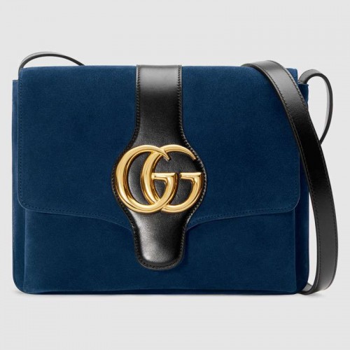 Borsa a tracolla media Gucci Arli 550126 Blu scuro