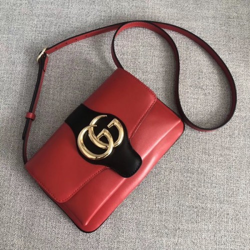 Borsa a spalla piccola Gucci Arli 550129 rosso&nera