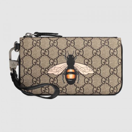Pochette GG Supreme con stampa ape Gucci 522866