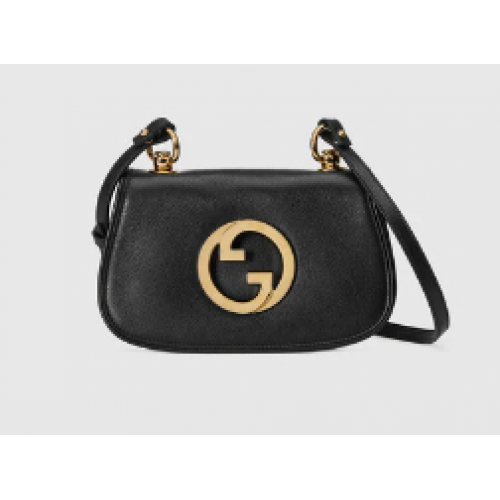 Gucci Blondie Original borsa a spalla in pelle 698643 nera