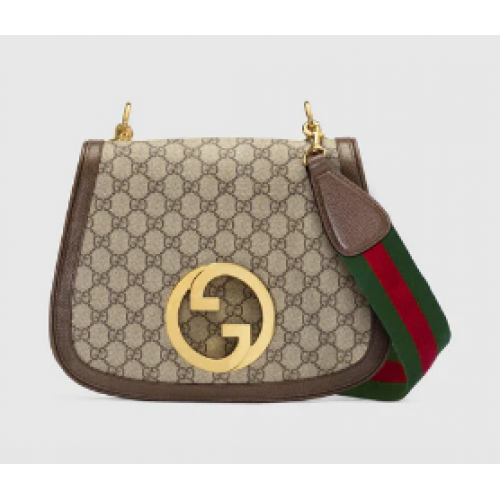 Borsa a tracolla media Gucci Blondie 699210 Marrone