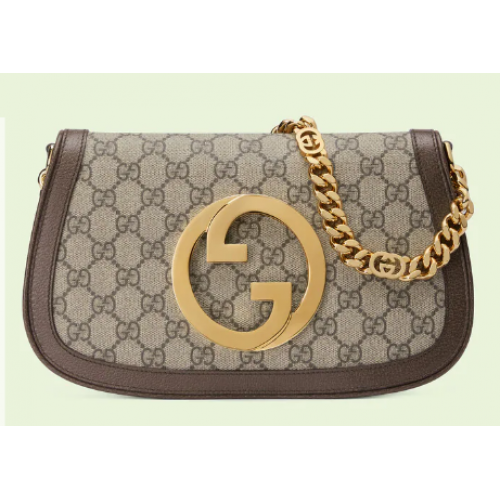 Borsa a tracolla Gucci Blondie 699268 Marrone