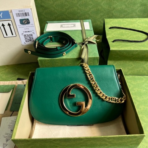 Borsa a tracolla Gucci Blondie 699268 verde