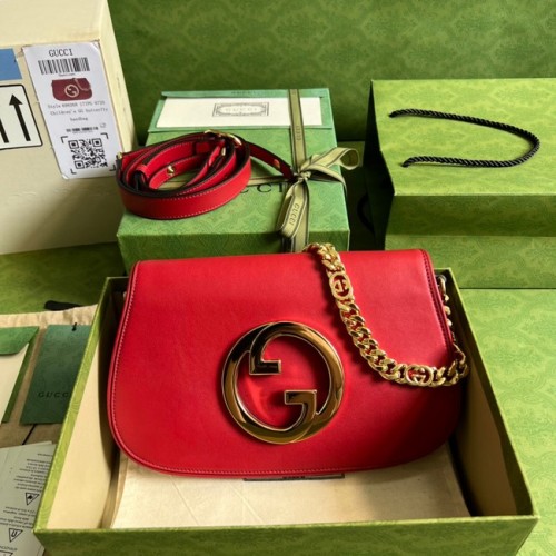 Borsa a tracolla Gucci Blondie 699268 rossa