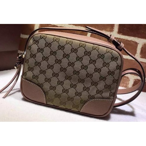 Borsa a tracolla mini in tela GG originale Gucci Bree 387360 Cammello