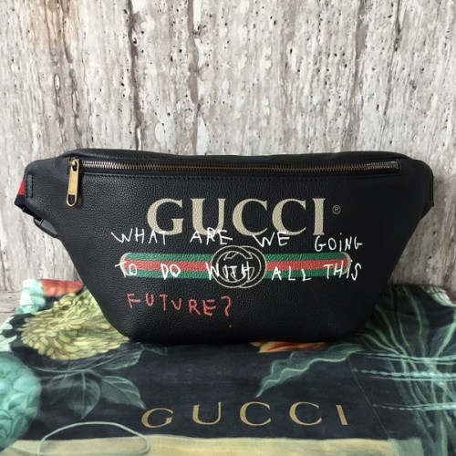 Tasca in pelle di vitello Gucci 493869 nera