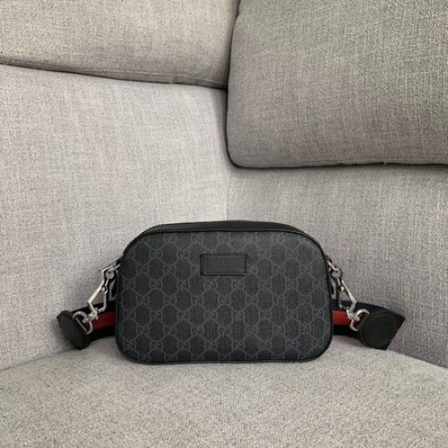 Borsa Messenger in tela Gucci 574886 nera