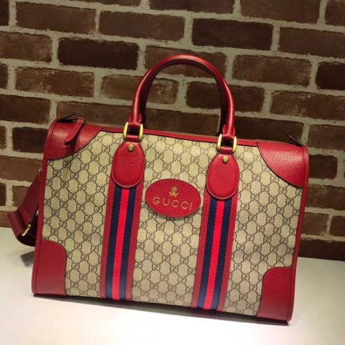 Gucci Courrier morbido borsone GG Supreme 459311 rosso