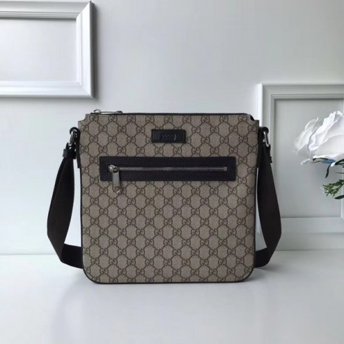 Gucci Courrier morbido messenger GG Supreme 406408 marrone