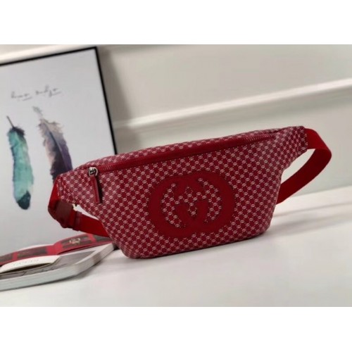 Marsupio originale Gucci-Dapper Dan 536416 rosso