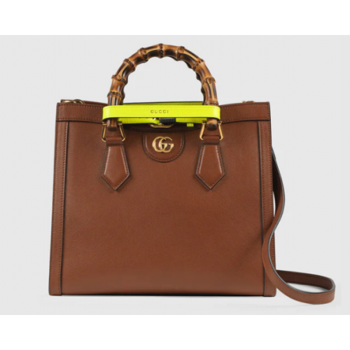 Borsa tote piccola Gucci Diana 660195 Marrone