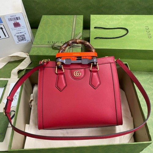 Borsa tote piccola Gucci Diana 660195 rossa