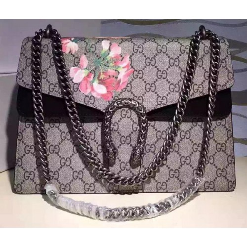 Borsa a tracolla media Gucci Dionysus Blooms 421970 nera