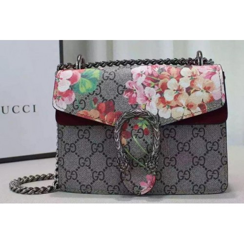 Borsa a tracolla mini Gucci Dionysus Blooms 421970 Rosa