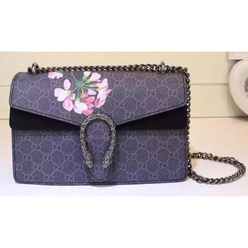 Borsa a tracolla Gucci Dionysus GG Supreme 400249 blu