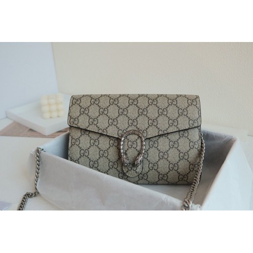 Borsa a tracolla Gucci Dionysus GG Supreme 401231 Albicocca