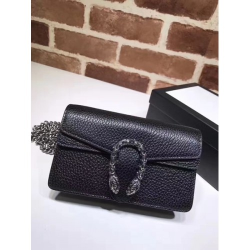 Borsa Gucci Super mini in pelle Dionysus 476432 nera
