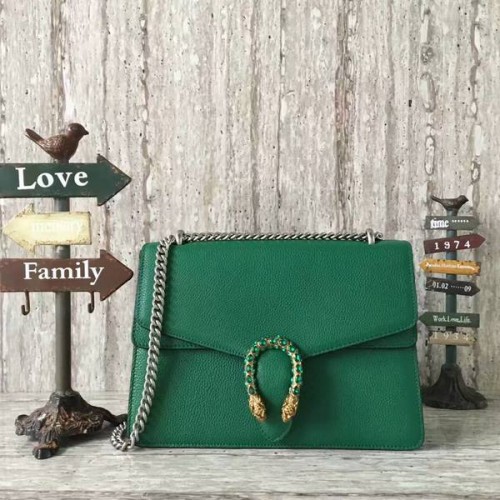 Borsa a tracolla modello Gucci Dionysus Lichee 403348 verde