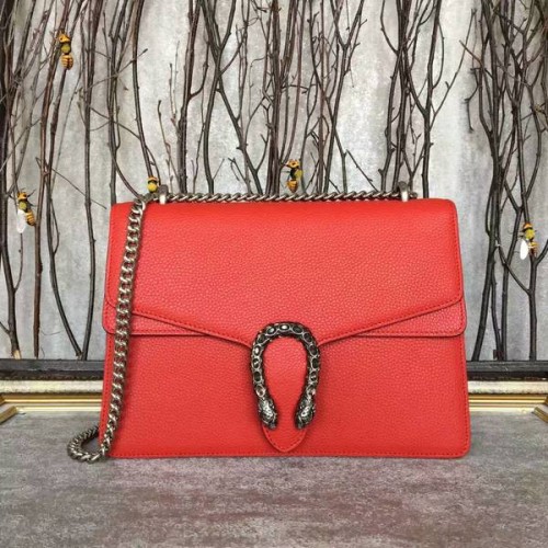 Borsa a tracolla modello Gucci Dionysus Lichee 403348 rossa