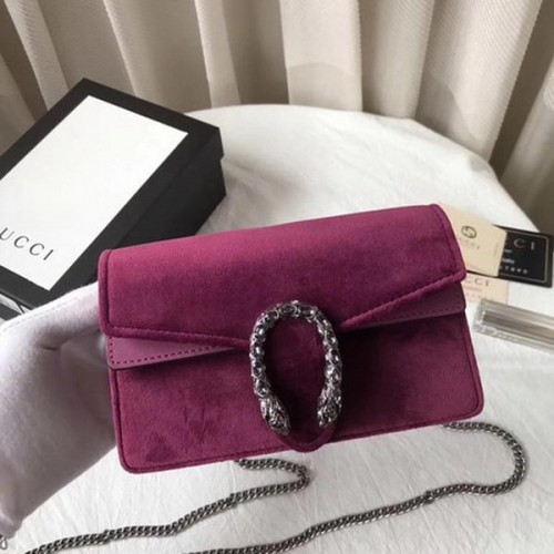 Borsa Gucci Dionysus Velvet Super mini 476432 Viola