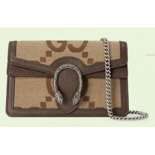 Borsa Gucci Dionysus jumbo GG super mini 476432 Marrone