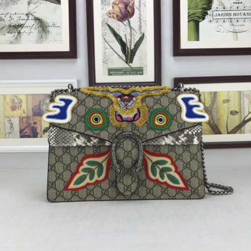 Borsa a tracolla media Gucci Dionysus 403348 Occhio